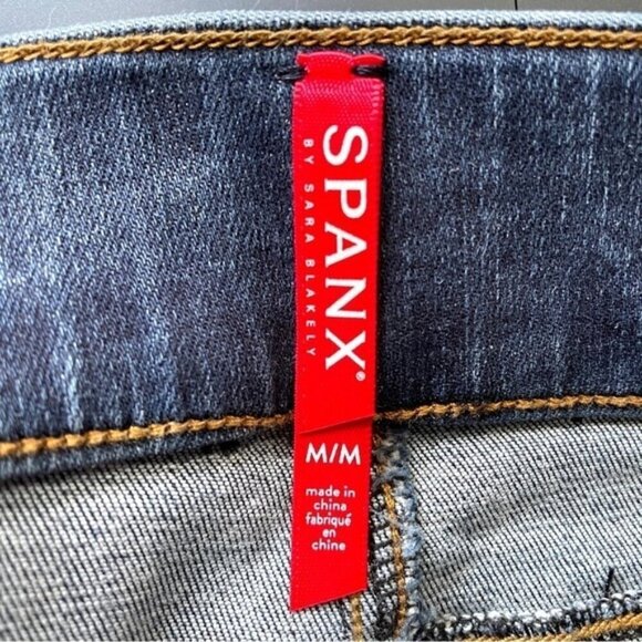 Spanx High Rise Distressed Ankle Skinny Jean Leggings Jeggings - M - Picture 9 of 14